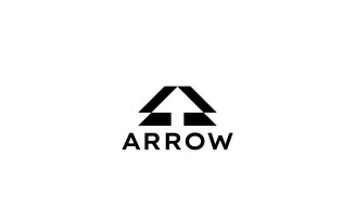 Negative Arrow Monogram L Logo Graphic