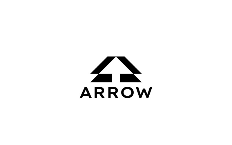 Negative Arrow Monogram L Logo Graphic Logo Template