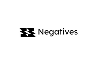 Negative S Logo Graphic Template