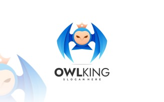 Owl King Gradient Logo Style
