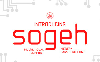 Sogeh - Simple Sanserif Font