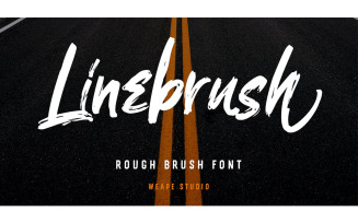 Linebrush Rough Brush Font - Linebrush Rough Brush Font