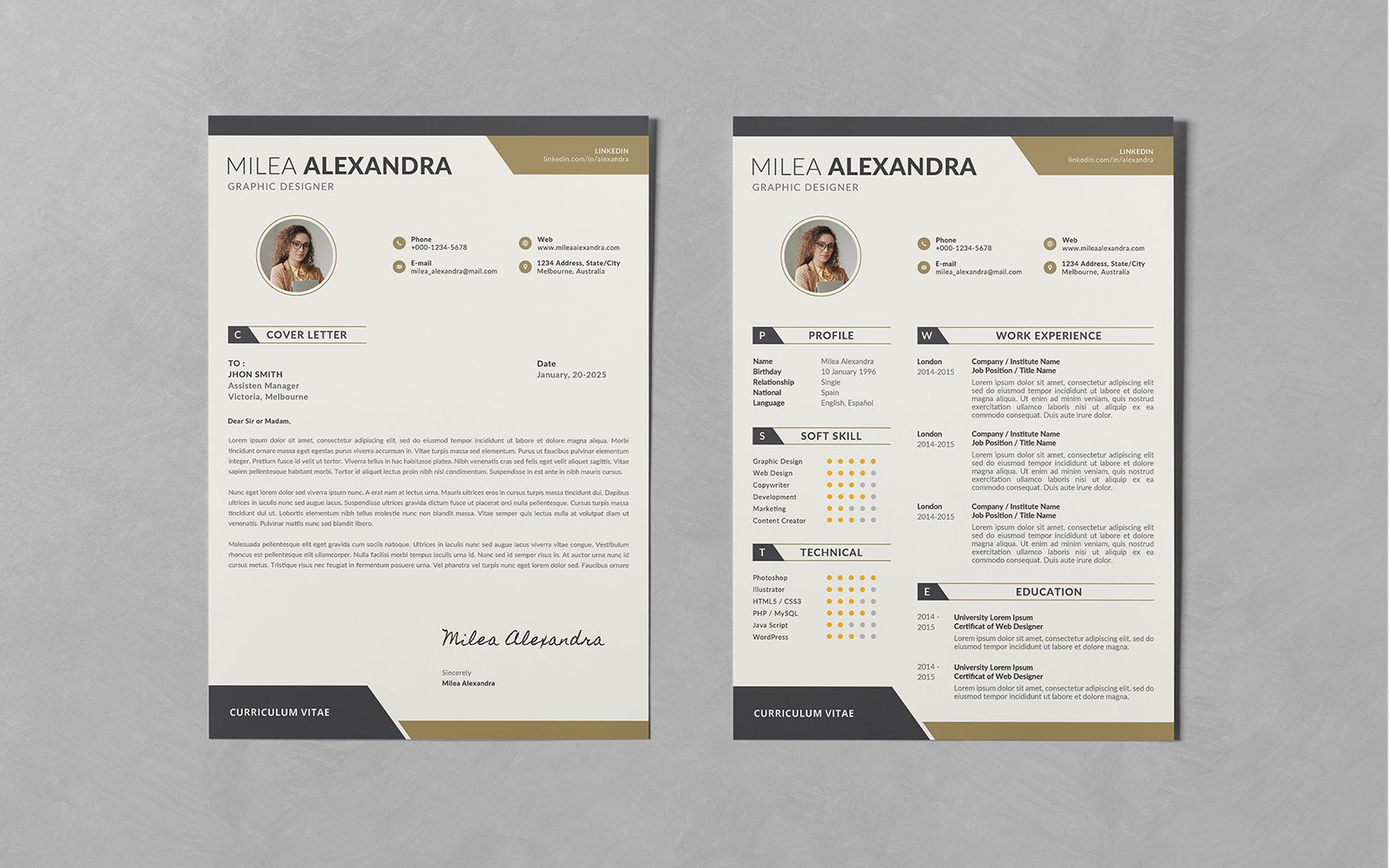 Kit Graphique #228201 Resume Business Divers Modles Web - Logo template Preview