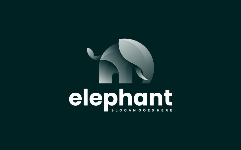 Elephant Gradient Color Logo Logo Template