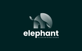 Elephant Gradient Color Logo