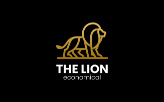 Lion Line Art Luxury Logo