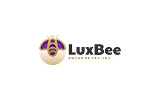 Luxury Bee Line Art Logo Style