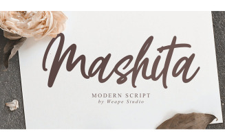 Mashita Modern Script Font - Mashita Modern Script Font