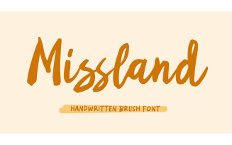 Missland Handwritten Brush Font - Missland Handwritten Brush Font