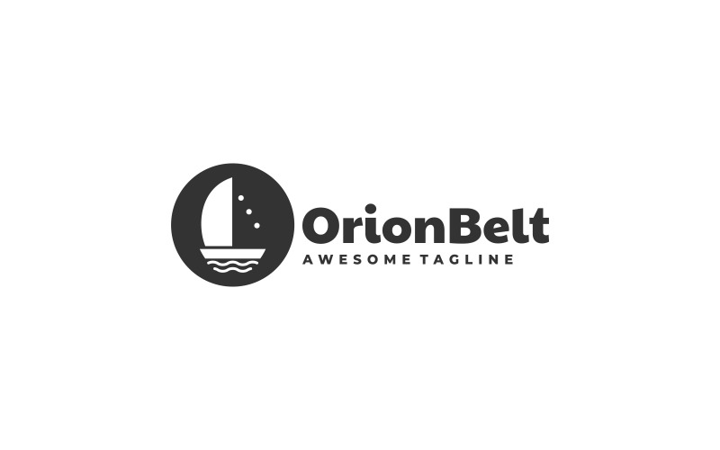 Orion Belt Silhouette Logo Logo Template