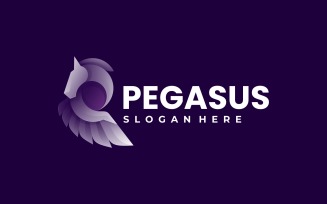 Pegasus Gradient Logo Template