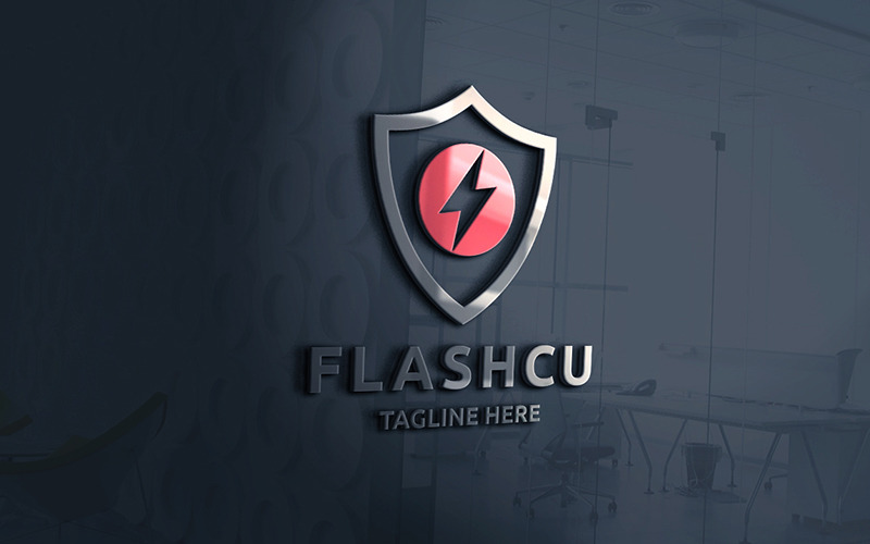 Professional Flash Secure Logo Logo Template