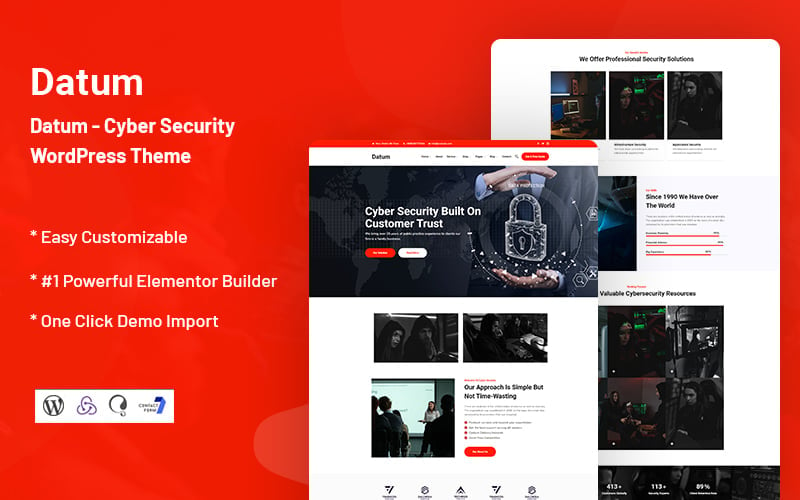 Template #228337 Security Cyber Webdesign Template - Logo template Preview