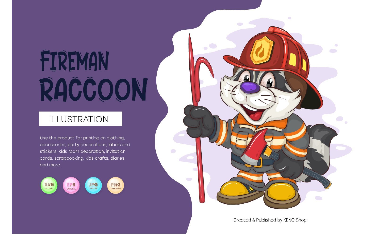 Kit Graphique #228394 Dessin-anim Raccoon Divers Modles Web - Logo template Preview