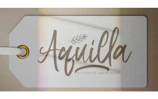 Aquilla Brush Script Font - Aquilla Brush Script Font