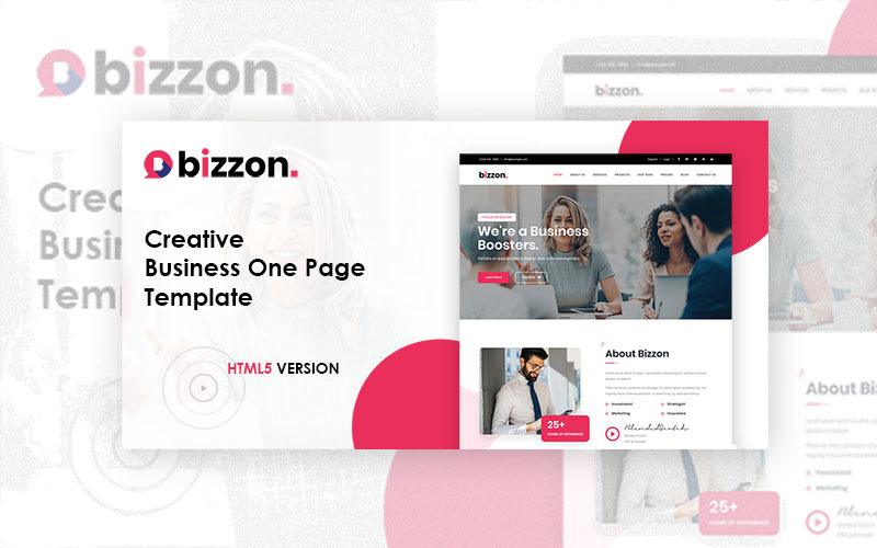 Bizzon | The Business HTML5 One Page Landing Page Template