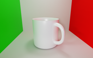 3D Lowpoly Cup Model GameReady