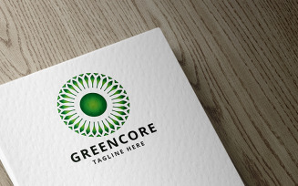 Green Core Professional Logo