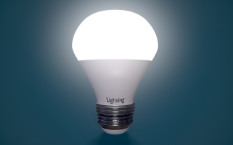 Led Light Bulb Low-poly 3D model