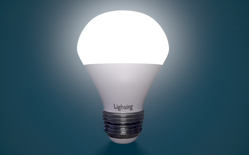Led Light Bulb Low-poly 3D model Model