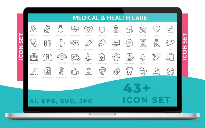 Medical Icon set Template Icon Set