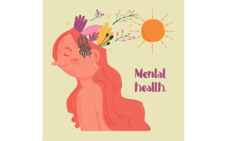Women's Mental Health Concept Illustration