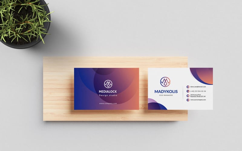 Business Card Template 006 Corporate Identity