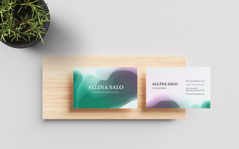 Business Card Template 007 Corporate Identity