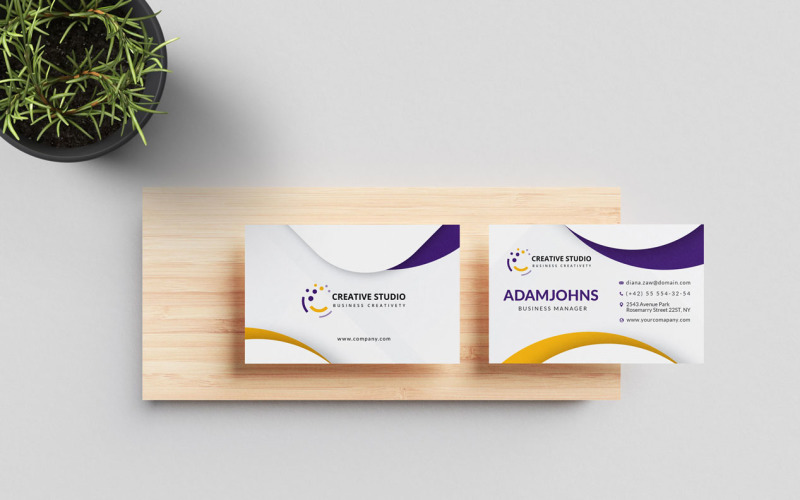 Business Card Template 009 Corporate Identity
