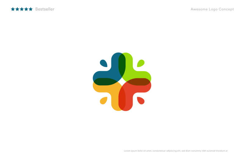 Creative cross logo design template for medicine and pharmacy Logo Template