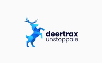 Deer Gradient Logo Design