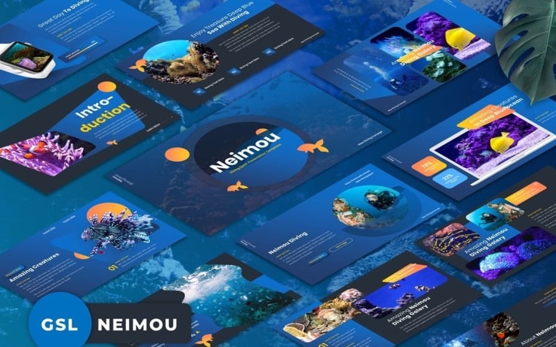 Neimou - Diving Sport Googleslide Google Slide
