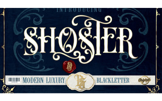 Shoster Modern Luxury Font - Shoster Modern Luxury Font