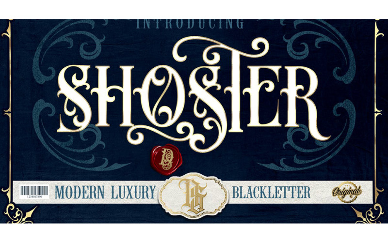 Shoster Modern Luxury Font - Shoster Modern Luxury Font
