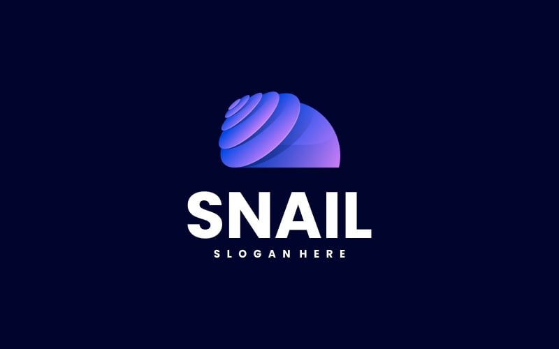 Snail Gradient Logo Style Logo Template