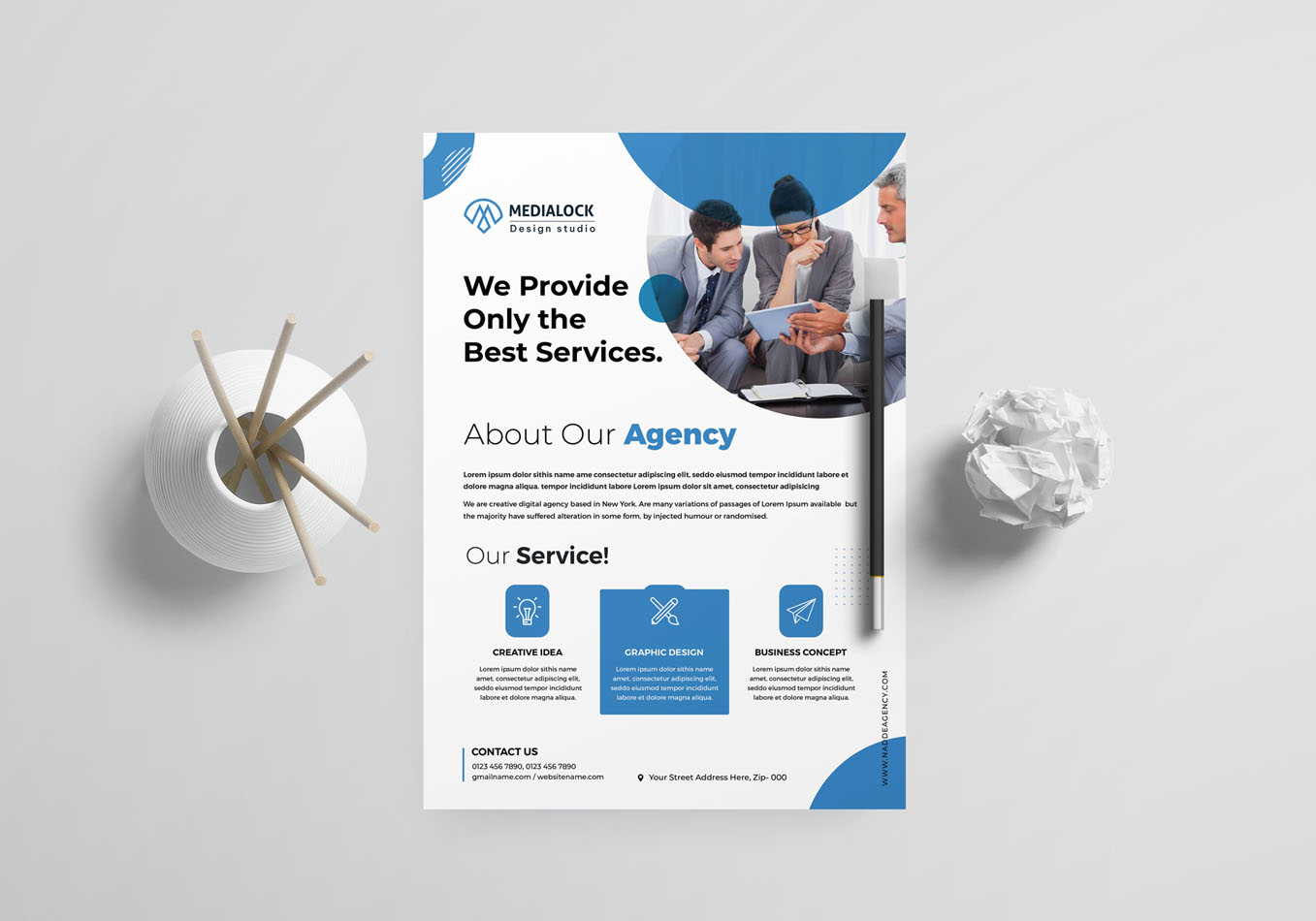 Template #228509 Abstract Flyer Webdesign Template - Logo template Preview