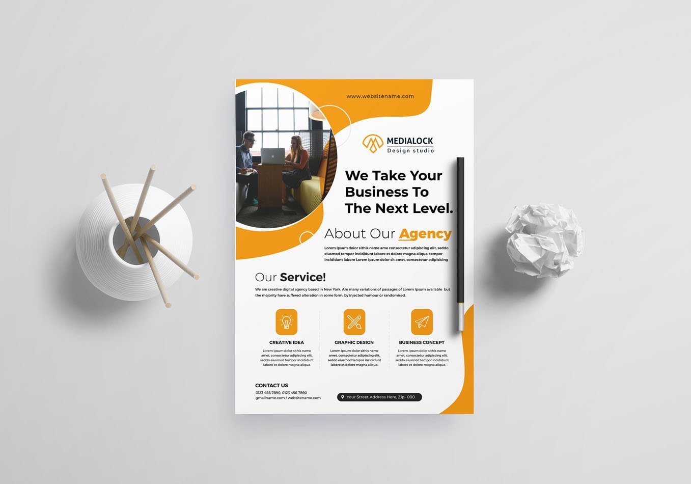 Template #228510 Abstract Flyer Webdesign Template - Logo template Preview