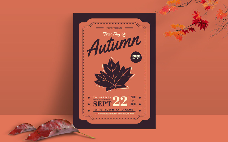 Attractive Autumn Flyer Template Corporate Identity
