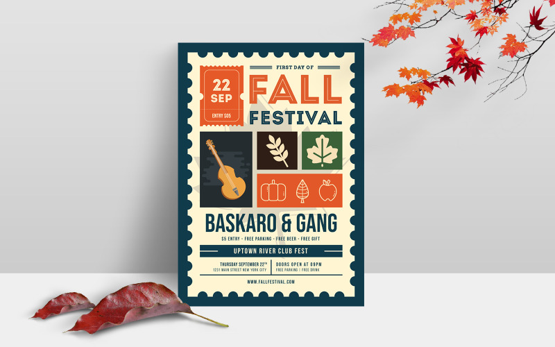 Creative Autumn Flyer Template Corporate Identity