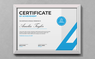 Creative Blue Color Certificate Templates
