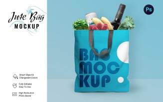 Creative Jute Bag Mockup Template