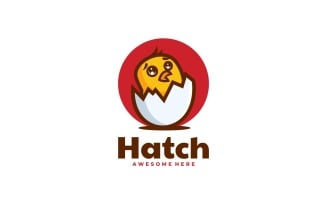 Hatch Simple Mascot Logo Style