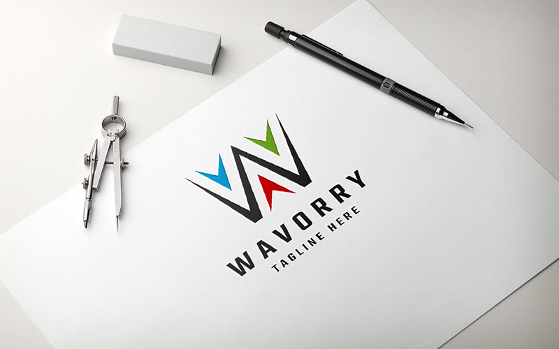 Professional Letter W - Wavorry Logo Logo Template