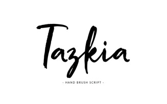 Tazkia Handwritten Brush Font - Tazkia Handwritten Brush Font