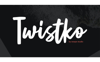 Twistko Script Font - Twistko Script Font