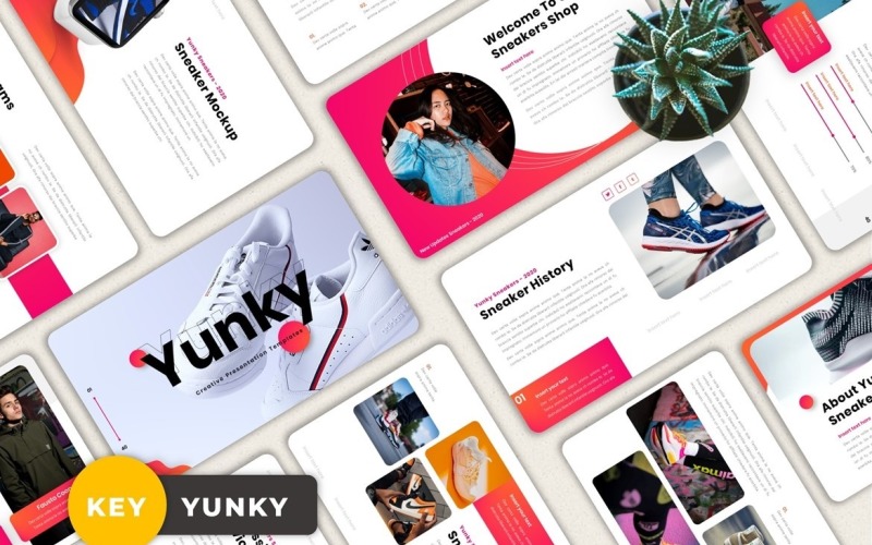 Yunky - Creative Fashion Keynote Keynote Template