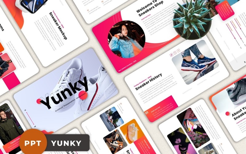 Yunky - Creative Powerpoint PowerPoint Template