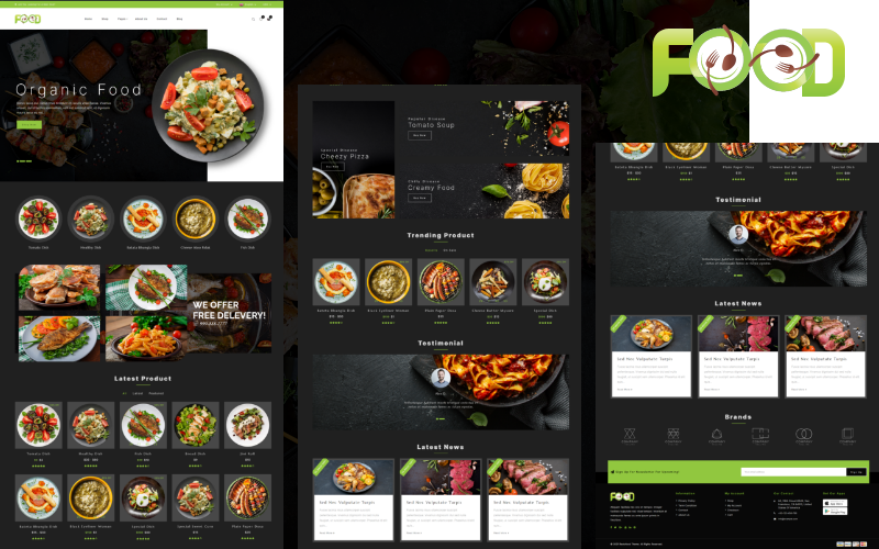 Template #228652 Theme Food Webdesign Template - Logo template Preview