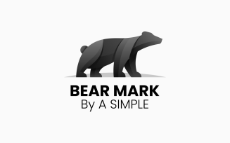 Bear Gradient Logo Design