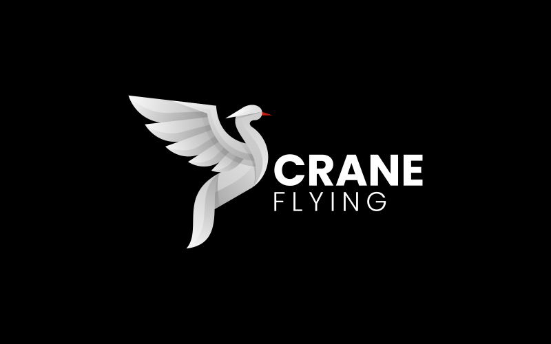 Crane Gradient Logo Design Logo Template
